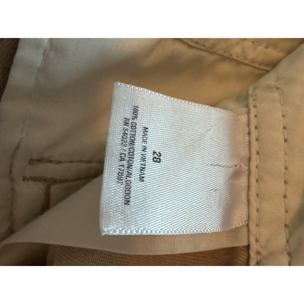 Old Navy Mens Khaki Tan Cotton Twill Cargo Shorts Size 28 Casual Utility - Picture 5 of 5